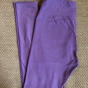 LulaRoe Solid Purple Leggings